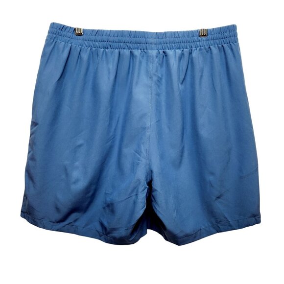 Pudolla Mens Blue Performance Running Shorts W/ Zippered Pockets Size L - Picture 2 of 6